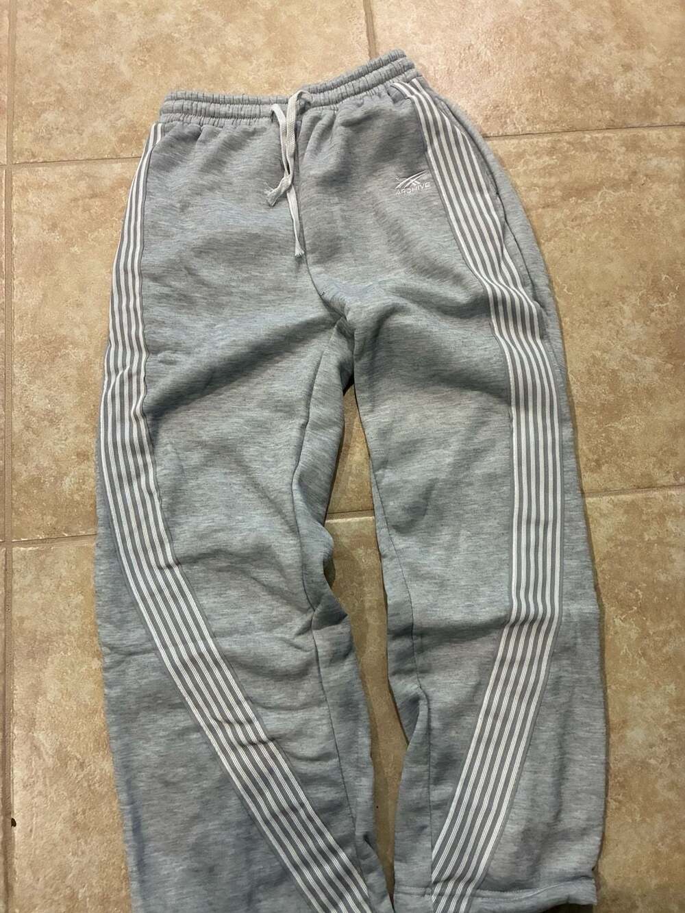 archive baggy grey sweat pants size medium